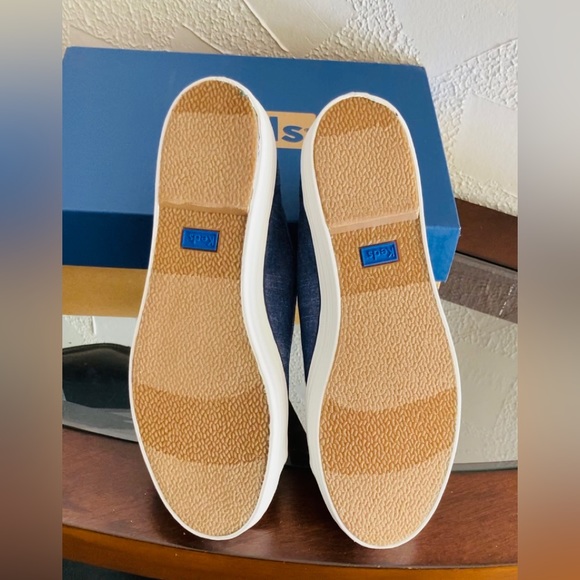 Kate Spade-Keds Triple Kick Trambray Sneaker In Navy NWT - Picture 6 of 9